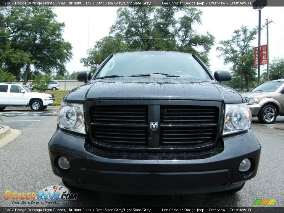 2007 Dodge Durango Night Runner Brilliant Black / Dark Slate Gray/Light Slate Gray Photo #8