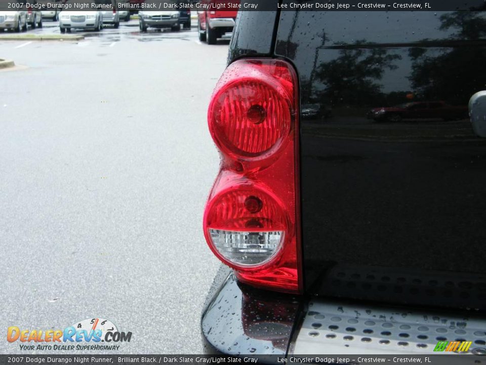 2007 Dodge Durango Night Runner Brilliant Black / Dark Slate Gray/Light Slate Gray Photo #10