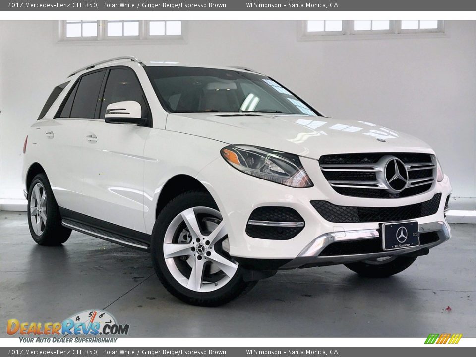 2017 Mercedes-Benz GLE 350 Polar White / Ginger Beige/Espresso Brown Photo #34