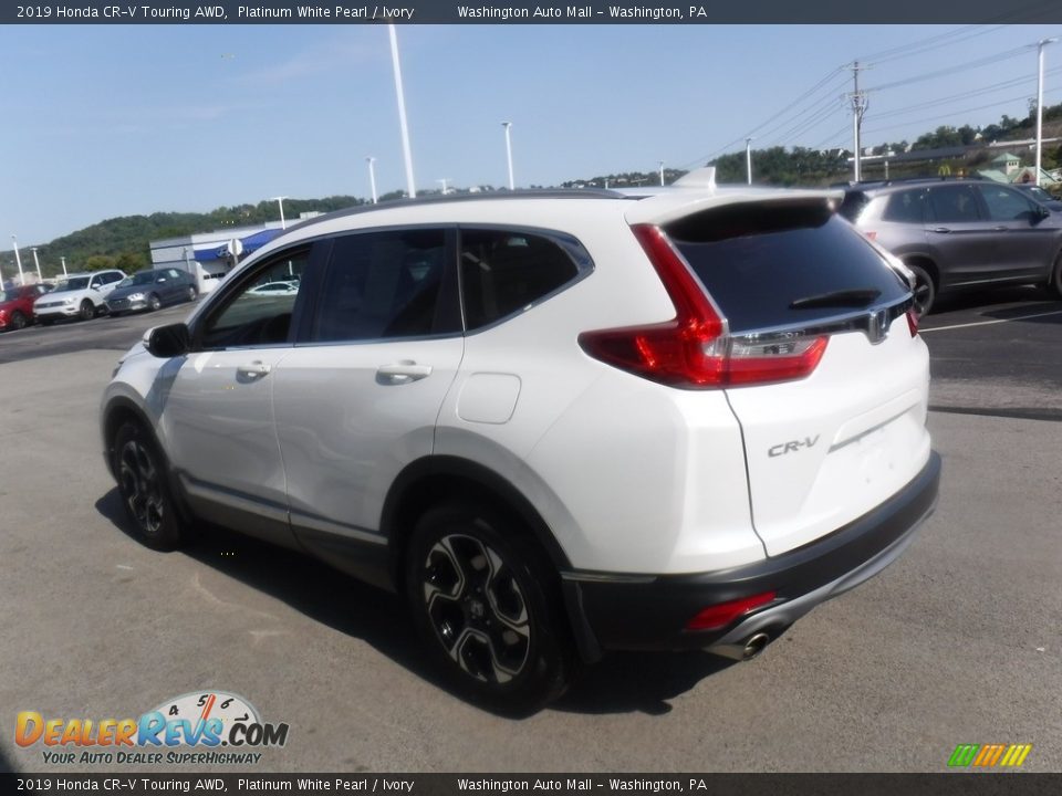 2019 Honda CR-V Touring AWD Platinum White Pearl / Ivory Photo #7