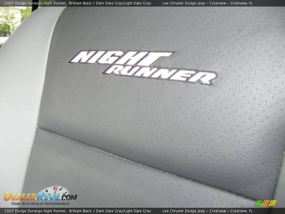 2007 Dodge Durango Night Runner Brilliant Black / Dark Slate Gray/Light Slate Gray Photo #15