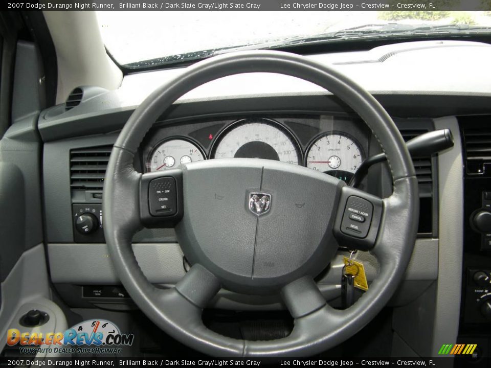 2007 Dodge Durango Night Runner Brilliant Black / Dark Slate Gray/Light Slate Gray Photo #18