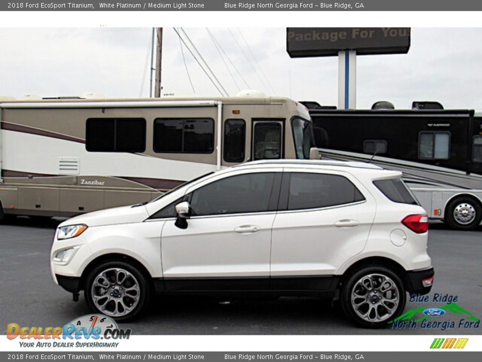 White Platinum 2018 Ford EcoSport Titanium Photo #2