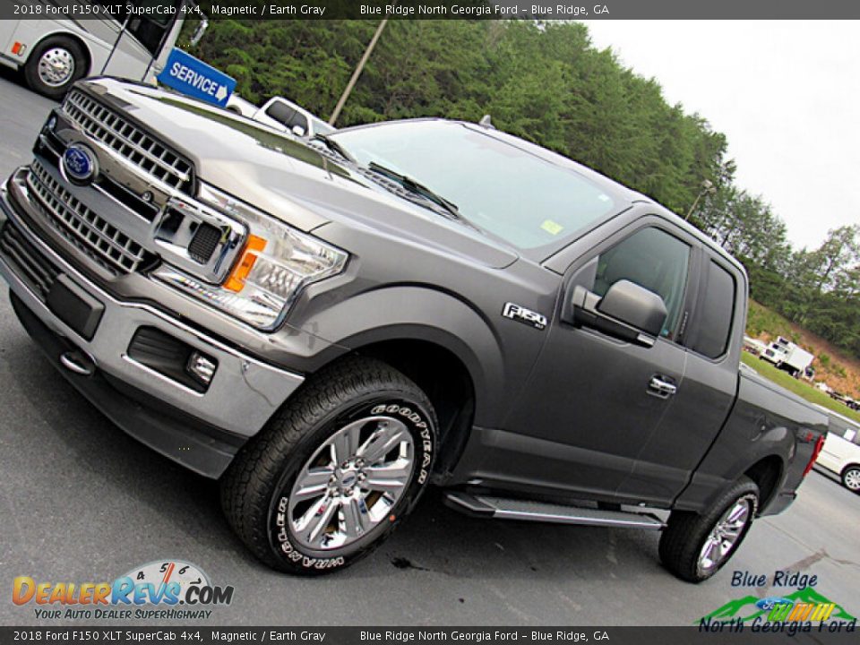 2018 Ford F150 XLT SuperCab 4x4 Magnetic / Earth Gray Photo #27