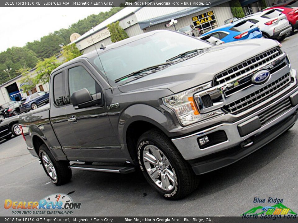 2018 Ford F150 XLT SuperCab 4x4 Magnetic / Earth Gray Photo #28