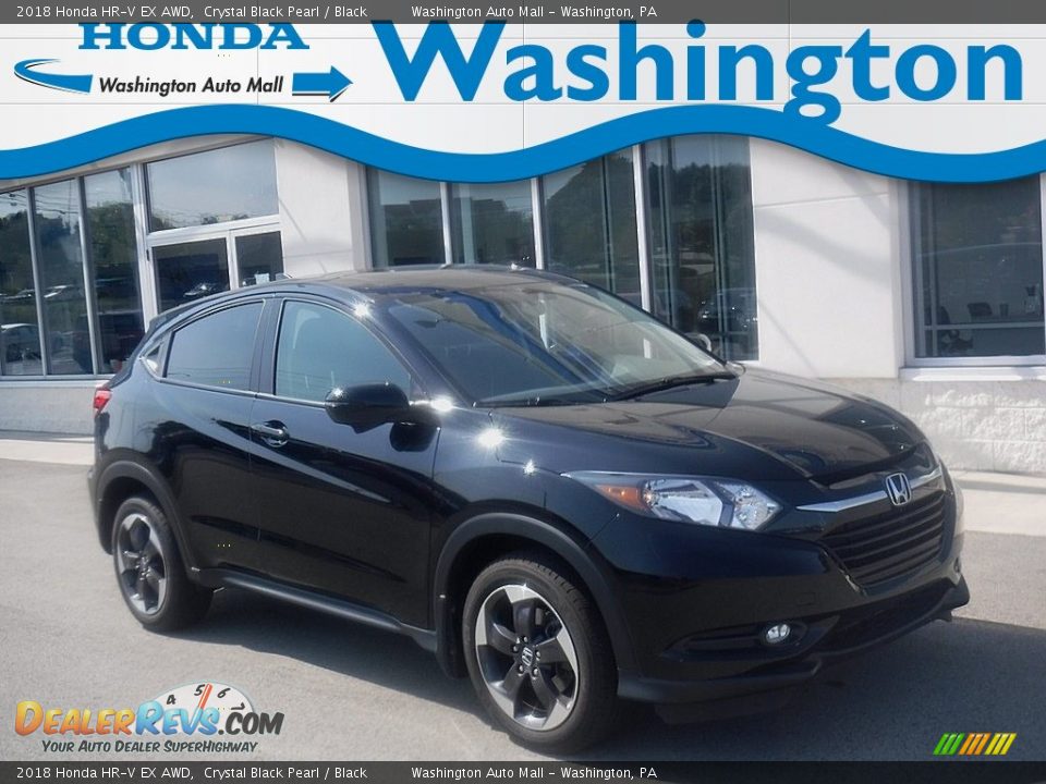 2018 Honda HR-V EX AWD Crystal Black Pearl / Black Photo #1