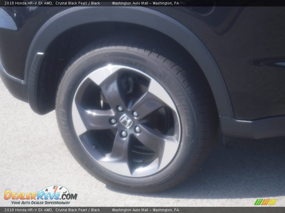 2018 Honda HR-V EX AWD Crystal Black Pearl / Black Photo #3