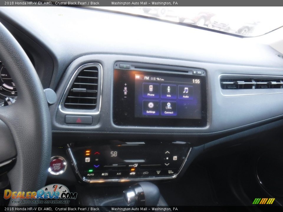2018 Honda HR-V EX AWD Crystal Black Pearl / Black Photo #18