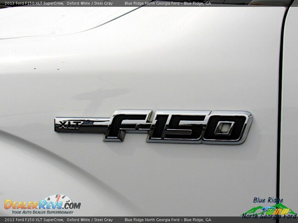 2013 Ford F150 XLT SuperCrew Oxford White / Steel Gray Photo #25