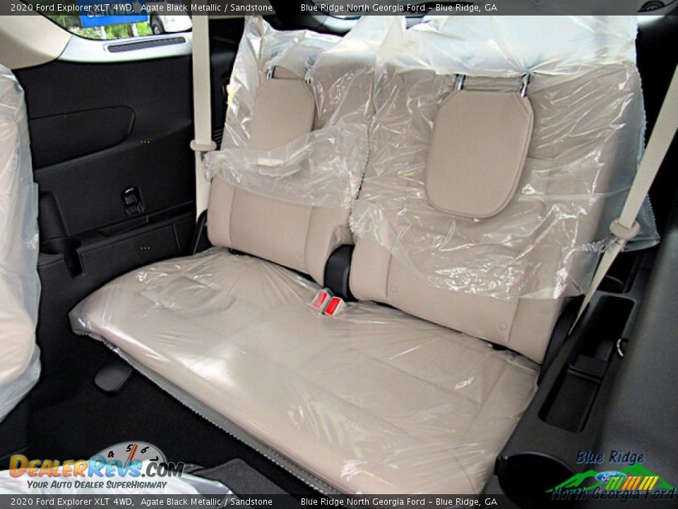 2020 Ford Explorer XLT 4WD Agate Black Metallic / Sandstone Photo #14
