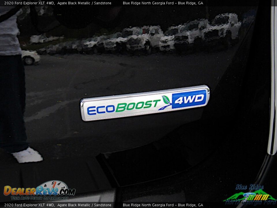 2020 Ford Explorer XLT 4WD Agate Black Metallic / Sandstone Photo #33