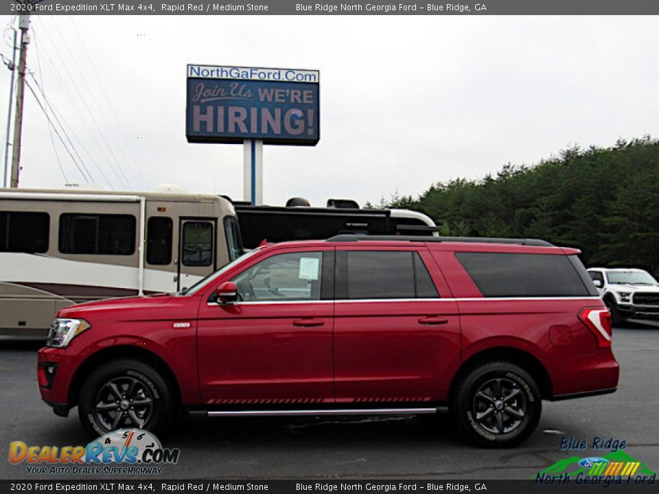 2020 Ford Expedition XLT Max 4x4 Rapid Red / Medium Stone Photo #2