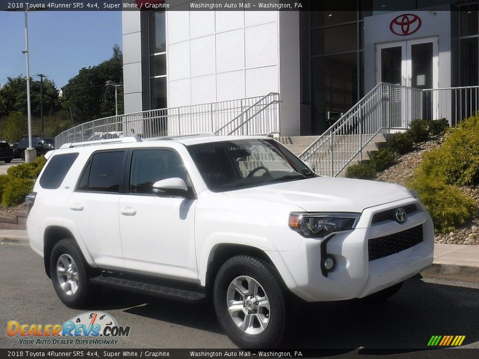 2018 Toyota 4Runner SR5 4x4 Super White / Graphite Photo #1