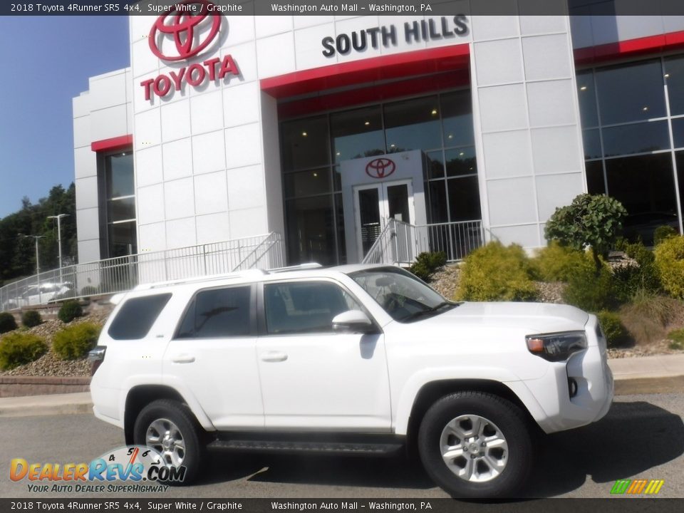 2018 Toyota 4Runner SR5 4x4 Super White / Graphite Photo #2