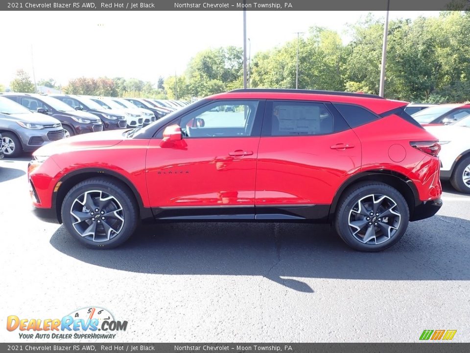 2021 Chevrolet Blazer RS AWD Red Hot / Jet Black Photo #3