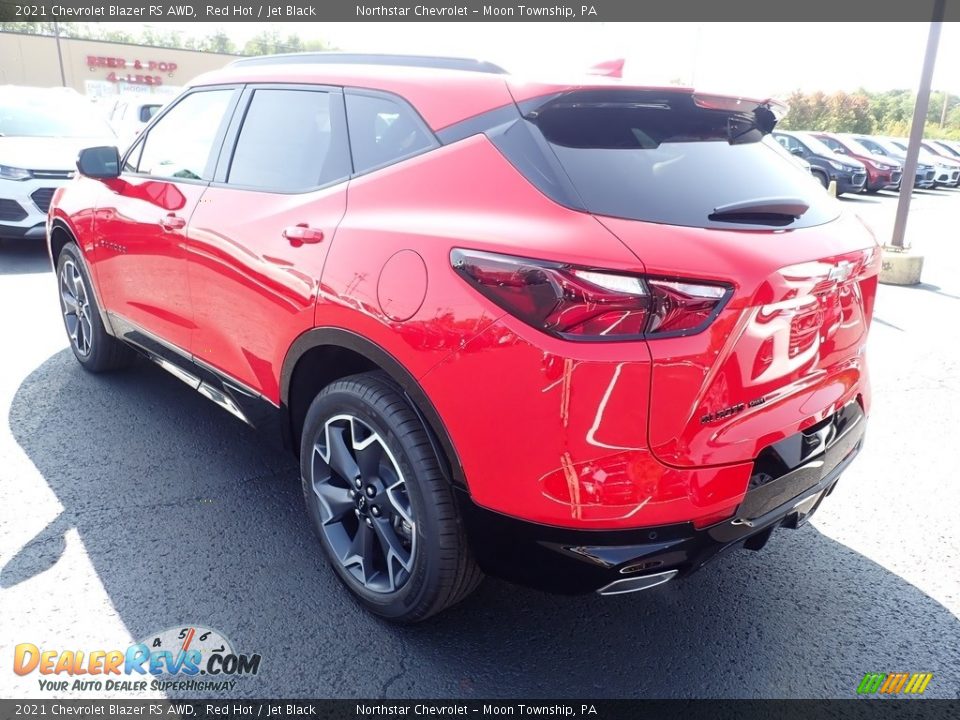 2021 Chevrolet Blazer RS AWD Red Hot / Jet Black Photo #4