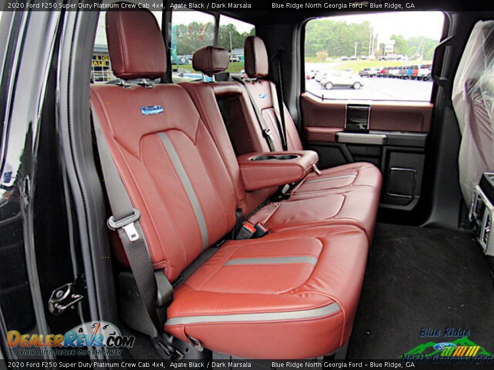 2020 Ford F250 Super Duty Platinum Crew Cab 4x4 Agate Black / Dark Marsala Photo #12