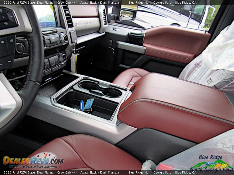 2020 Ford F250 Super Duty Platinum Crew Cab 4x4 Agate Black / Dark Marsala Photo #30