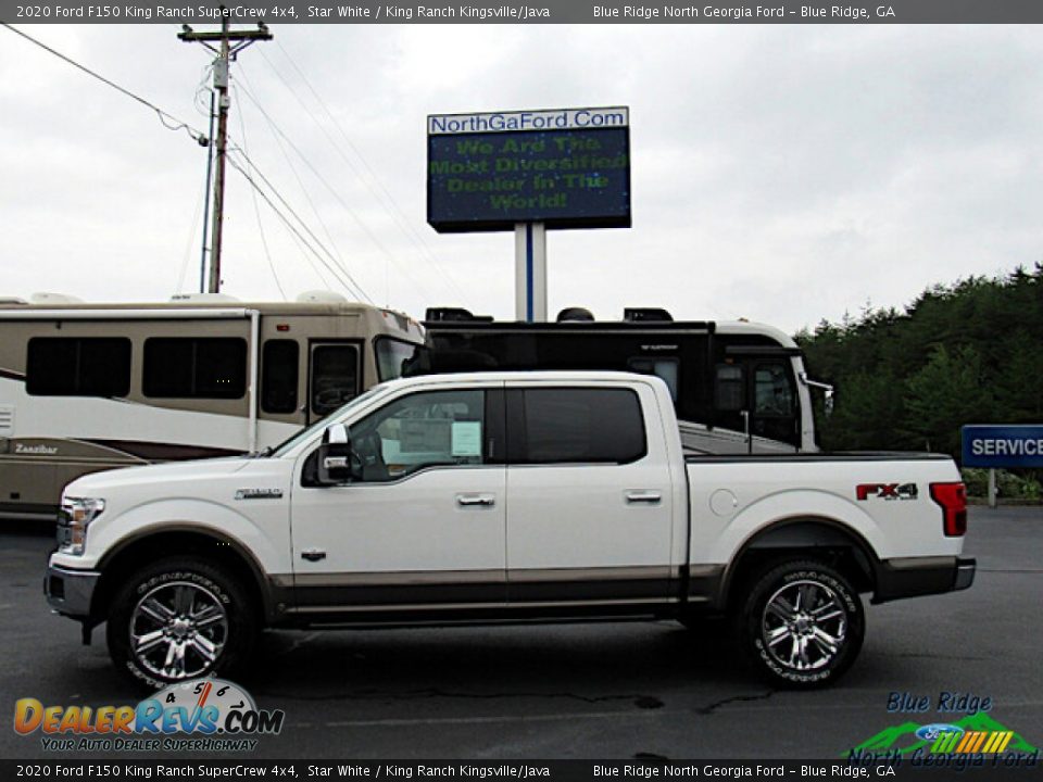 2020 Ford F150 King Ranch SuperCrew 4x4 Star White / King Ranch Kingsville/Java Photo #2