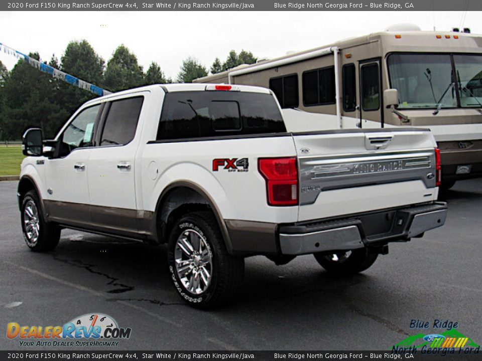 2020 Ford F150 King Ranch SuperCrew 4x4 Star White / King Ranch Kingsville/Java Photo #3