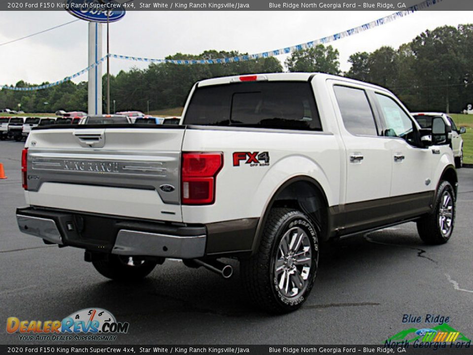 2020 Ford F150 King Ranch SuperCrew 4x4 Star White / King Ranch Kingsville/Java Photo #5