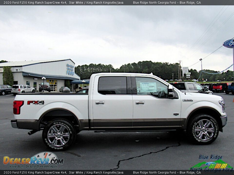 2020 Ford F150 King Ranch SuperCrew 4x4 Star White / King Ranch Kingsville/Java Photo #6