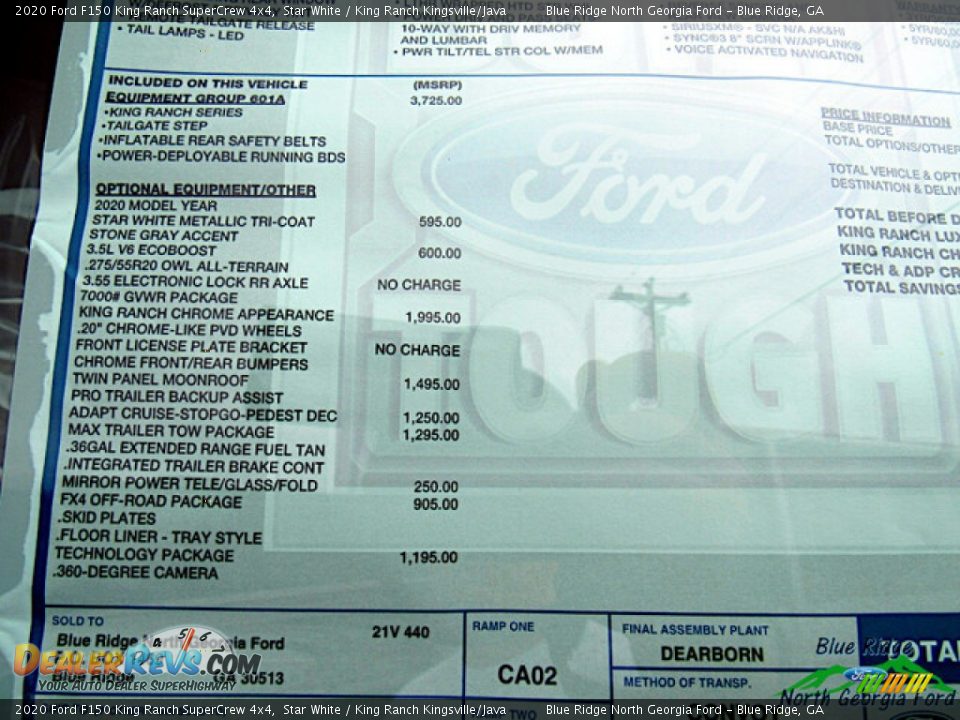 2020 Ford F150 King Ranch SuperCrew 4x4 Star White / King Ranch Kingsville/Java Photo #28