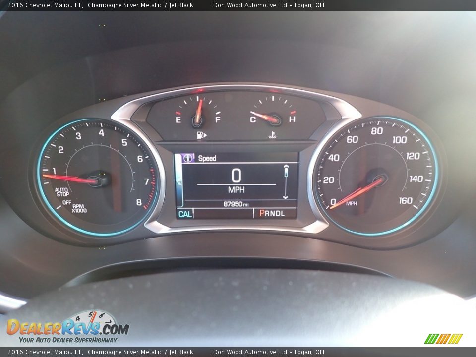 2016 Chevrolet Malibu LT Champagne Silver Metallic / Jet Black Photo #21