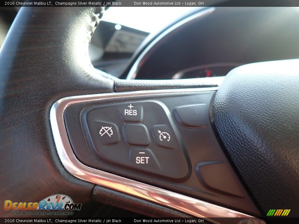 2016 Chevrolet Malibu LT Champagne Silver Metallic / Jet Black Photo #24