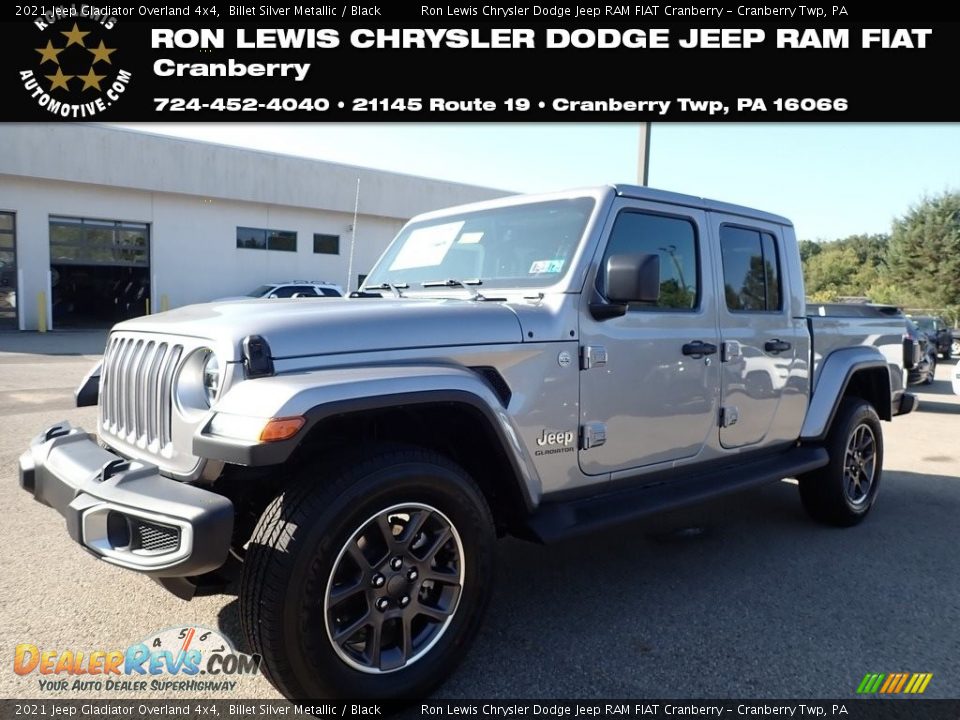 2021 Jeep Gladiator Overland 4x4 Billet Silver Metallic / Black Photo #1