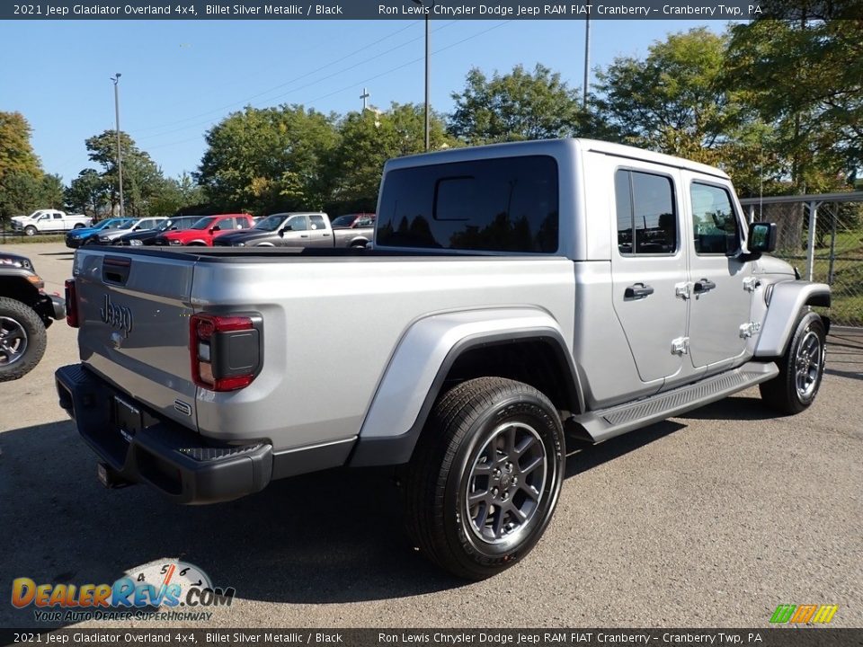 2021 Jeep Gladiator Overland 4x4 Billet Silver Metallic / Black Photo #5