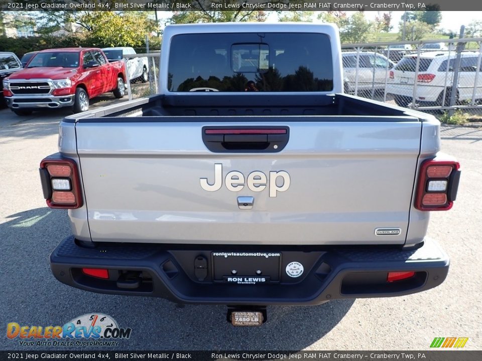 2021 Jeep Gladiator Overland 4x4 Billet Silver Metallic / Black Photo #6