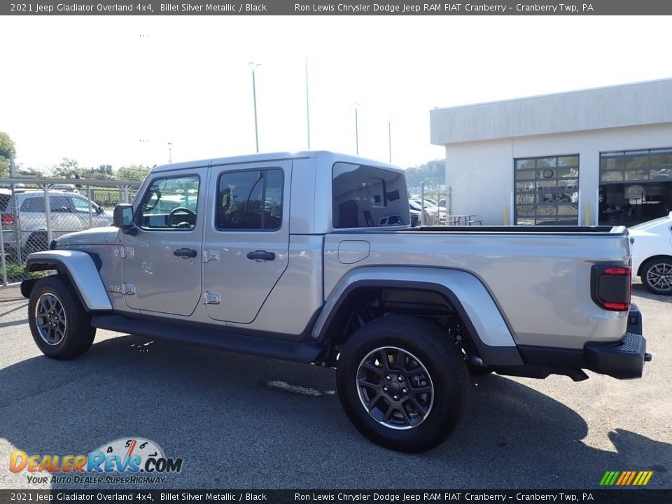 2021 Jeep Gladiator Overland 4x4 Billet Silver Metallic / Black Photo #7