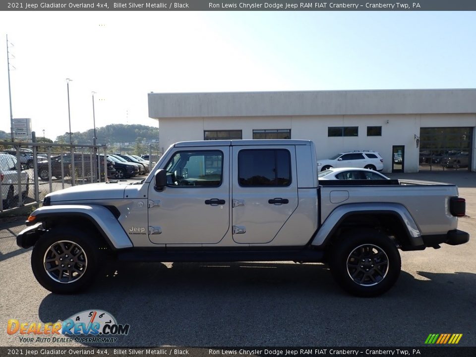 2021 Jeep Gladiator Overland 4x4 Billet Silver Metallic / Black Photo #8