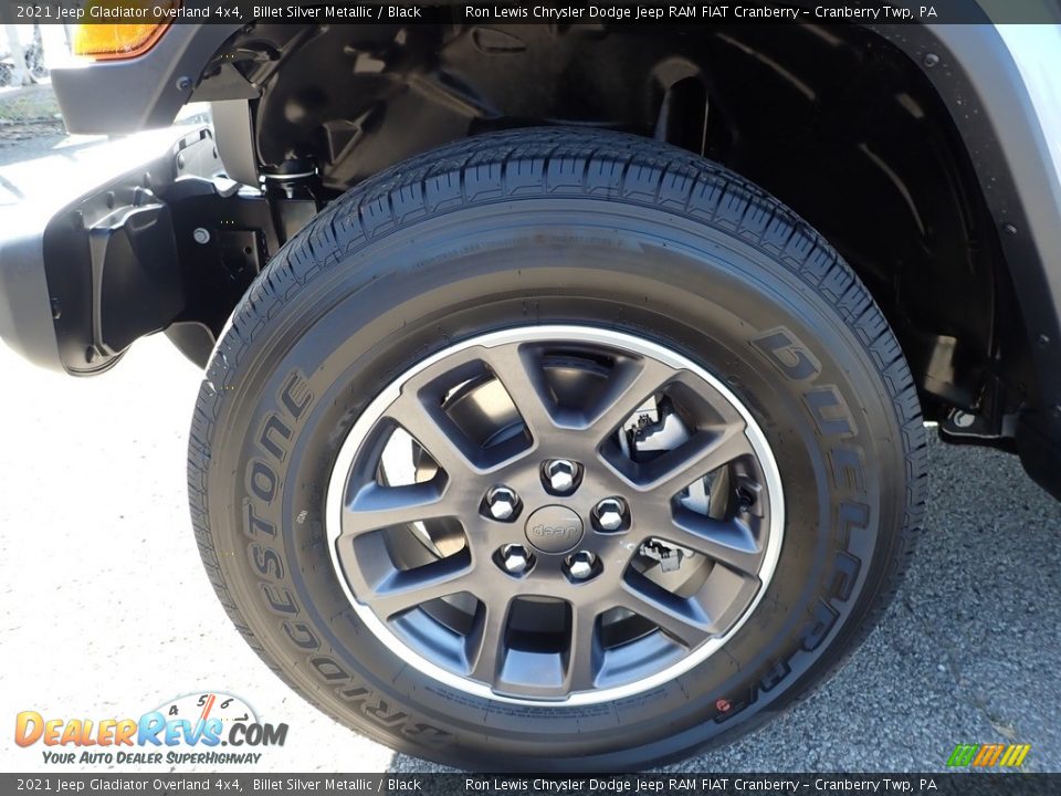 2021 Jeep Gladiator Overland 4x4 Billet Silver Metallic / Black Photo #9