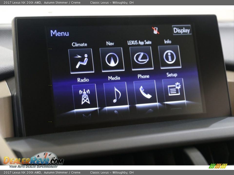 2017 Lexus NX 200t AWD Autumn Shimmer / Creme Photo #15