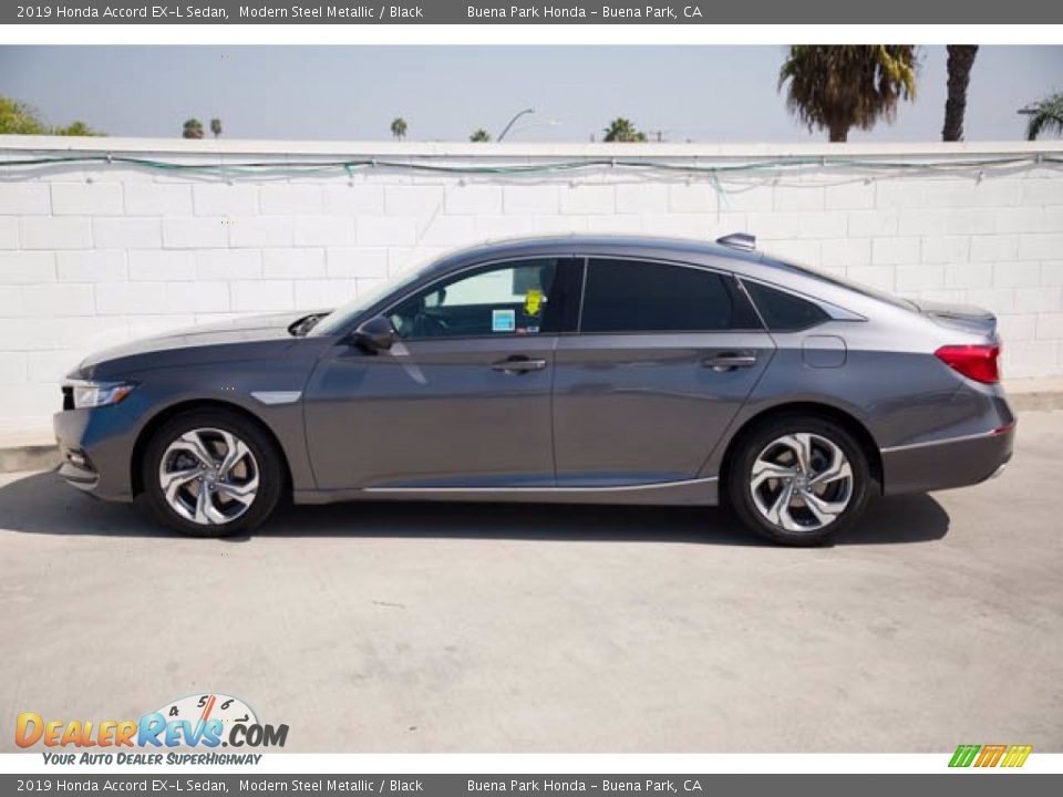 2019 Honda Accord EX-L Sedan Modern Steel Metallic / Black Photo #8