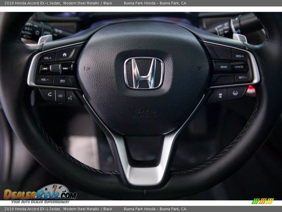 2019 Honda Accord EX-L Sedan Modern Steel Metallic / Black Photo #13
