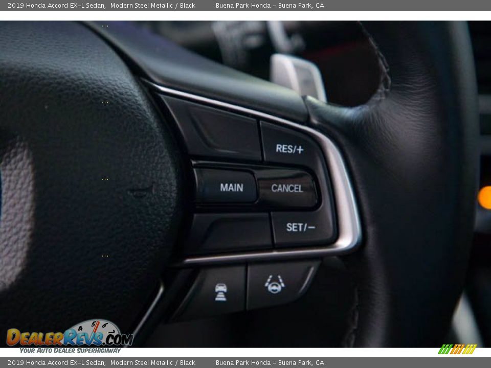2019 Honda Accord EX-L Sedan Modern Steel Metallic / Black Photo #15