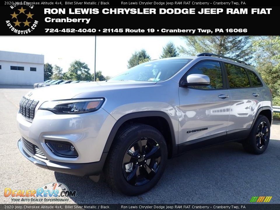 2020 Jeep Cherokee Altitude 4x4 Billet Silver Metallic / Black Photo #1