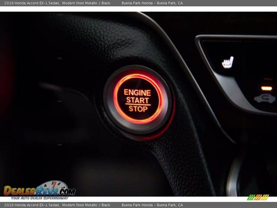 2019 Honda Accord EX-L Sedan Modern Steel Metallic / Black Photo #16