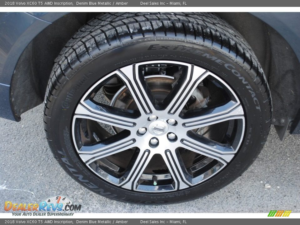2018 Volvo XC60 T5 AWD Inscription Denim Blue Metallic / Amber Photo #10