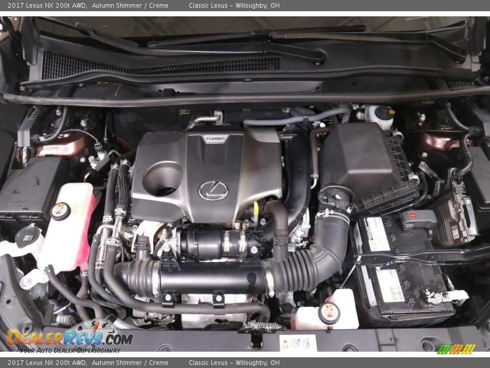 2017 Lexus NX 200t AWD 2.0 Liter Turbocharged DOHC 16-Valve VVT-i 4 Cylinder Engine Photo #31