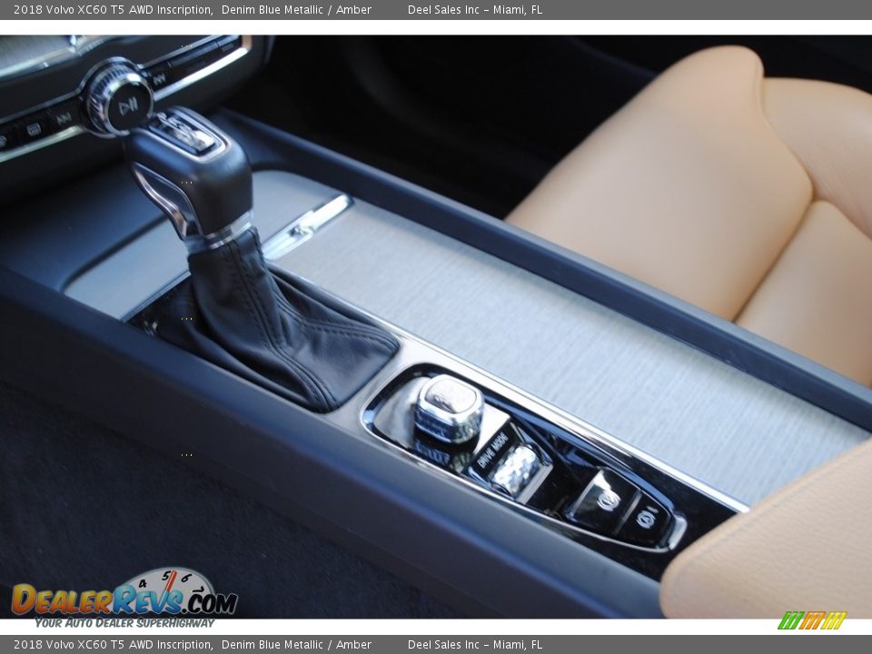 2018 Volvo XC60 T5 AWD Inscription Denim Blue Metallic / Amber Photo #14