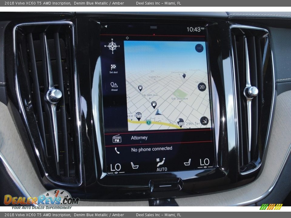2018 Volvo XC60 T5 AWD Inscription Denim Blue Metallic / Amber Photo #16
