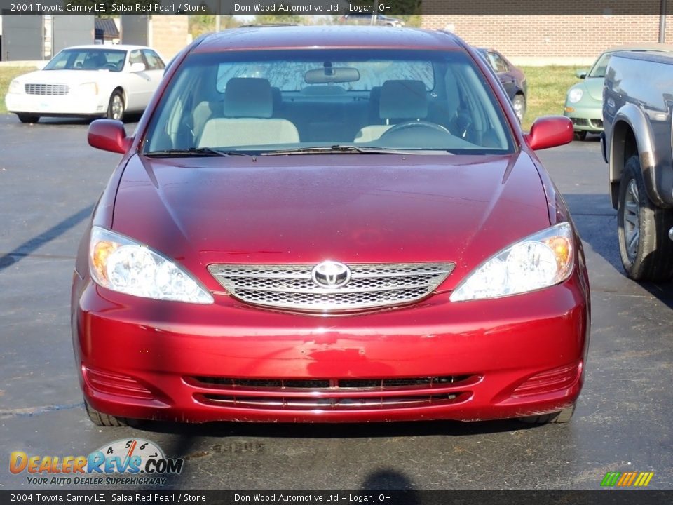 2004 Toyota Camry LE Salsa Red Pearl / Stone Photo #4