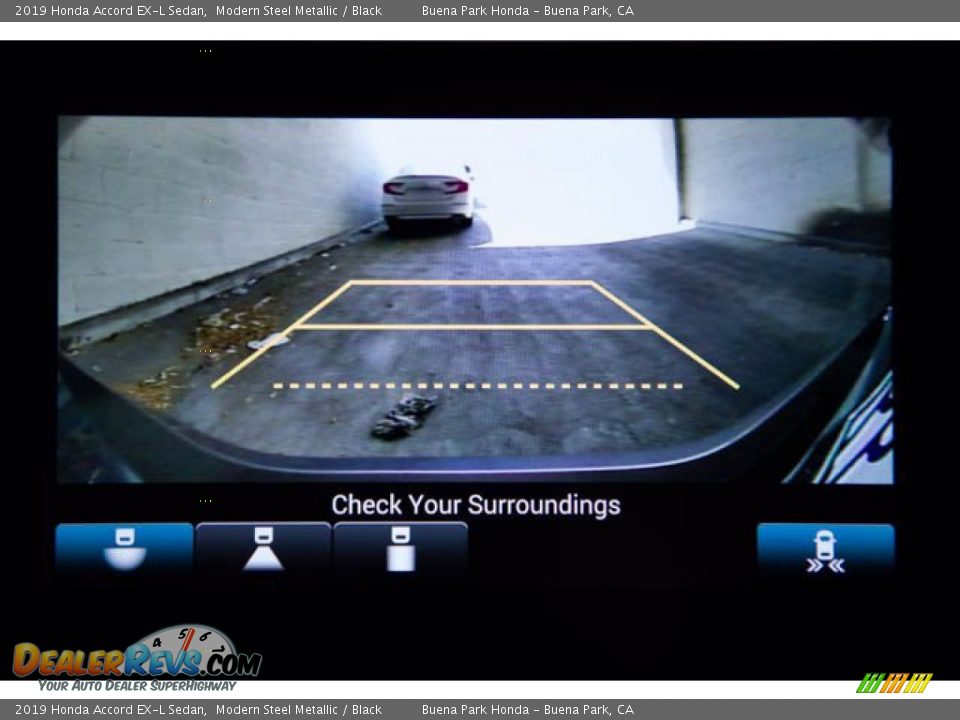 2019 Honda Accord EX-L Sedan Modern Steel Metallic / Black Photo #27