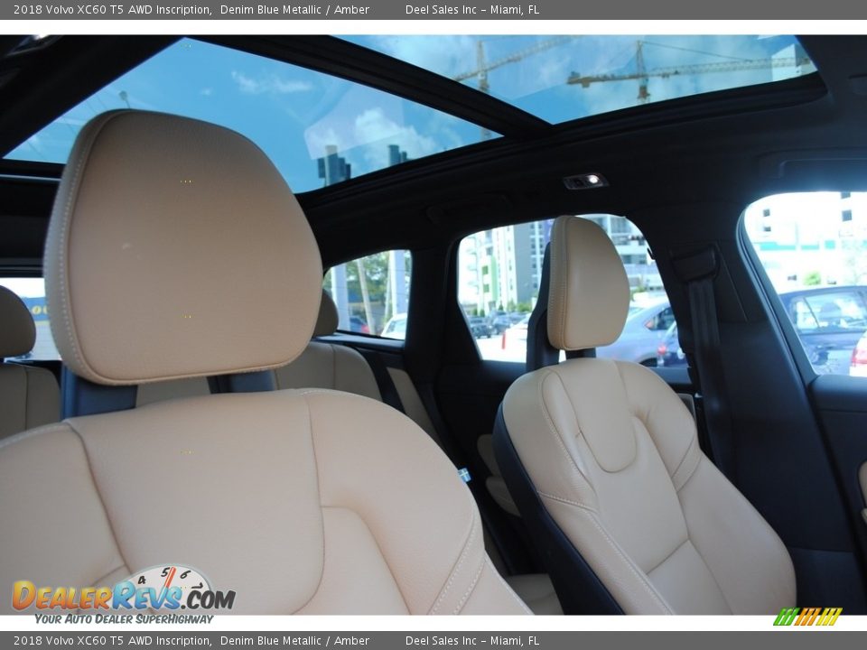 2018 Volvo XC60 T5 AWD Inscription Denim Blue Metallic / Amber Photo #19