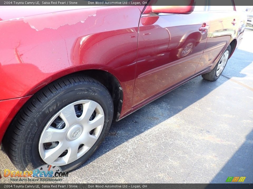 2004 Toyota Camry LE Salsa Red Pearl / Stone Photo #6