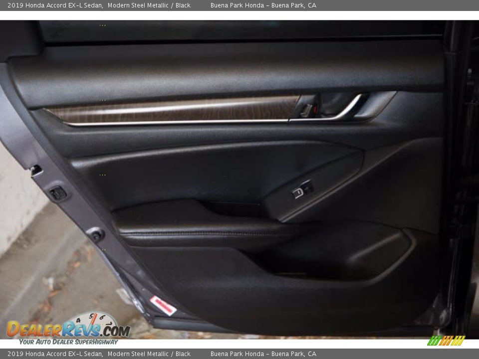 2019 Honda Accord EX-L Sedan Modern Steel Metallic / Black Photo #31
